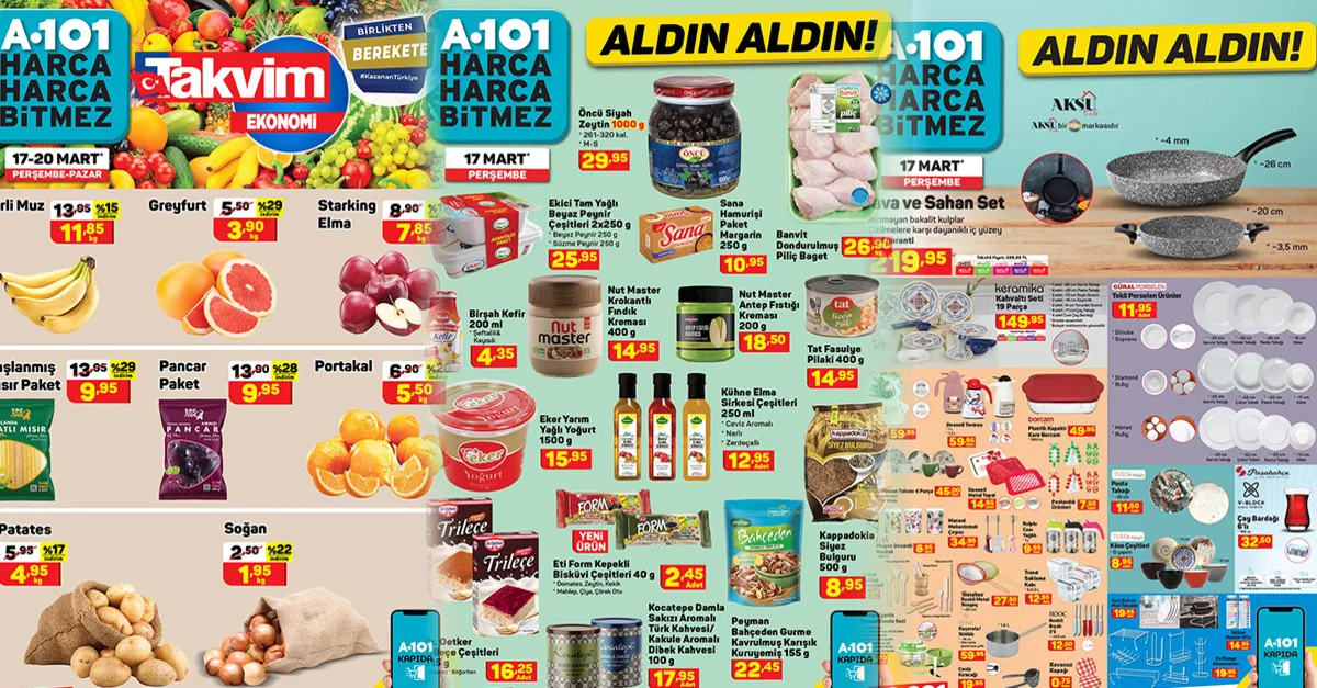 Paket paket gidiyor satışlar patladı! Gıda ve elektronik ürünler... Hafta sonu geldi A101 aktüel kataloğu az evvel güncellendi! 18,75’ten veriliyor!