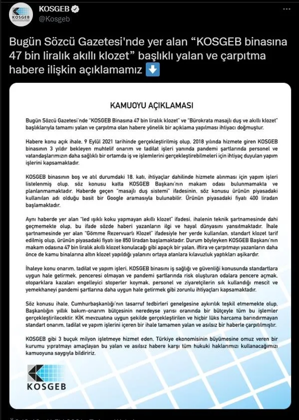 CHP yandaşı Sözcü'nün KOSGEB yalanı elinde patladı: Foseptiği, klozeti bırakın gazetecilik yapın!-4