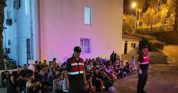 Fethiye'de 92 düzensiz göçmen yakalandı! 5 şüpheli gözaltına alındı