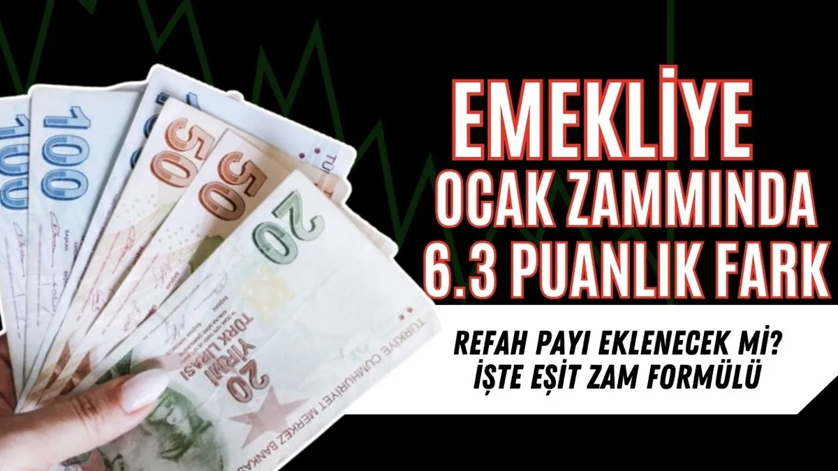 Emekliye yüzde 10.14 zam + 6.3 puan refah payı hesabı: SSK ve BAĞ-KUR’lu için EŞİT ZAM formülü şekillendi! Ocakta maaşlara ek artış gelir mi?