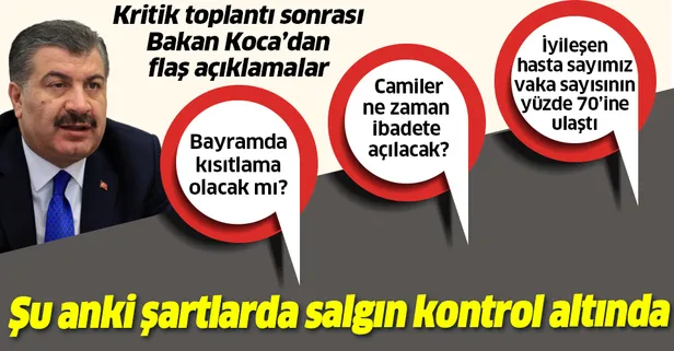 Koronavirüs Bilim Kurulu toplantısının ardından Sağlık Bakanı Fahrettin Koca'dan önemli açıklamalar