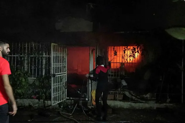 Bursa'nın Gemlik ilçesinde korkutan yangın