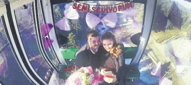 Teleferikte en mutlu ‘evet’
