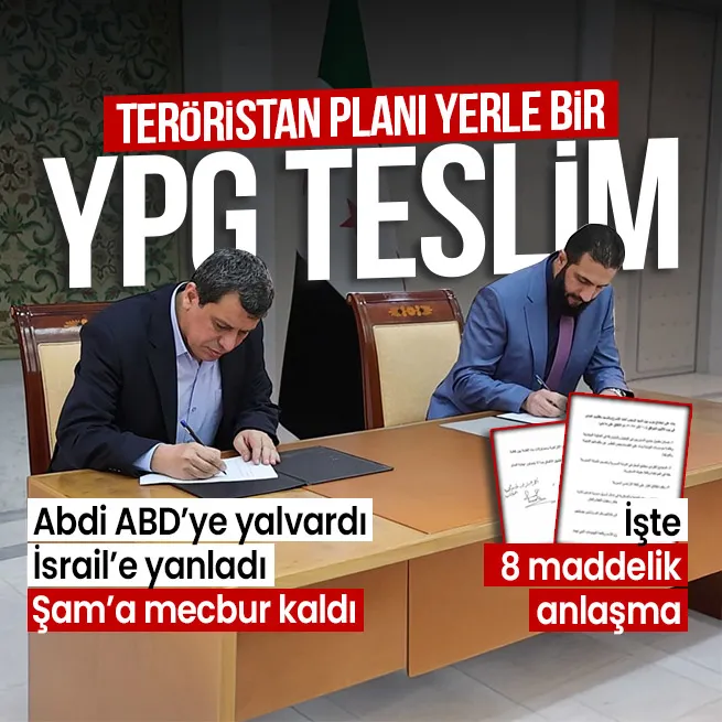 Teröristan planı çöp oldu! YPG teslim oldu | Abdi ABD’ye yalvardı İsrail’e yanladı Şam’a mecbur kaldı: İşte 8 maddelik anlaşma
