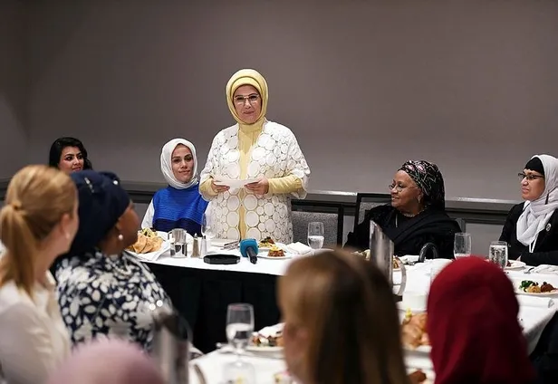 Emine Erdoğan, ABD'li Müslüman toplumun kadın temsilcileriyle buluştu-1