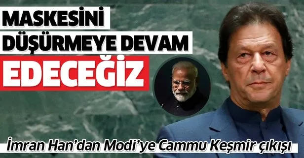 İmran Han’dan Hindistan Başbakanı Modi’ye Cammu Keşmir çıkışı: Maskesini düşürmeye devam edeceğiz