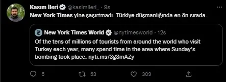 New York Times'tan İstiklal Caddesi'ndeki patlama sonrası skandal üstüne skandal! PKK/PYD ve terör saldırısı diyemedi-10