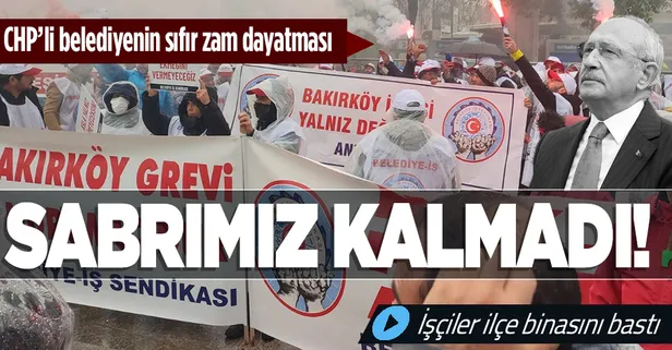 CHP’li Bakırköy Belediyesi'nin sıfır zam dayatmasına karşı işçilerin grevi sürüyor: Kimse bizim sabrımızla oynamasın