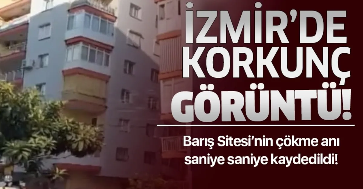 Son Dakika Iste Baris Sitesi Nin Cokme Ani Korkunc Anlar Boyle Kaydedildi Takvim