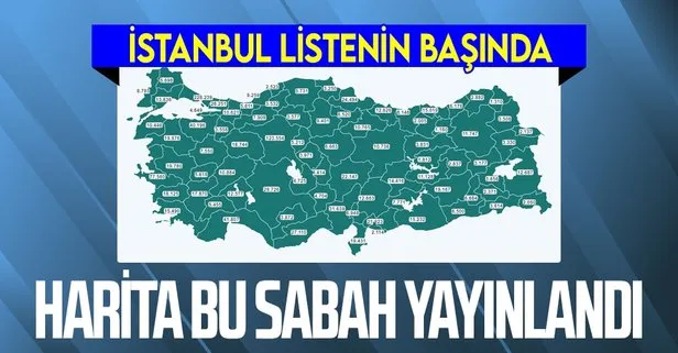 Sağlık Bakanı Fahrettin Koca sosyal medyadan duyurmuştu... Türkiye’nin aşı haritası erişime açıldı