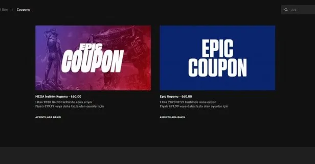 Epic Games 60 TL indirim kuponu dağıtıyor! Epic Games 60 TL indirim kuponu nasıl alınır?