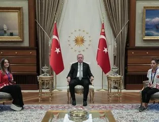Erdoğan, Sümeyye Boyacı ve Sevilay Öztürk’ü kabul etti