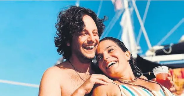 Aslı Bekiroğlu ve DJ sevgilisi Can Koçkan'dan romantik poz