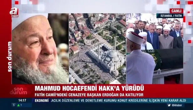 Cumhurbaşkanı Erdoğan İsmailağa Cemaati'nin lideri Mahmut Ustaosmanoğlu'nun cenaze törenine katıldı