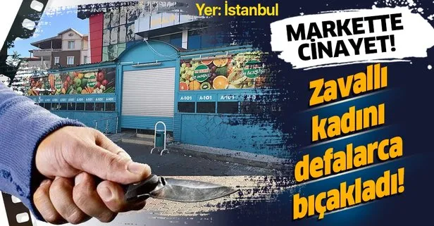 Markette dehşet! Defalarca bıçakladı...