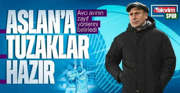 Trabzonspor Teknik Direktörü Abdullah Avcı dev maçın taktiğini belirledi