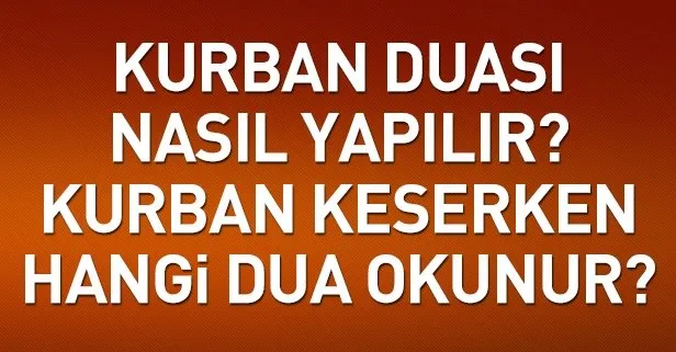kurban keserken hangi dua