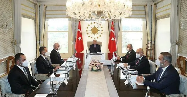Son dakika: Başkan Erdoğan Azerbaycan Başbakan Yardımcısı Şahin Mustafayev’i kabul etti