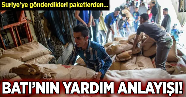 BM'nin yardım paketlerinden kurt çıktı