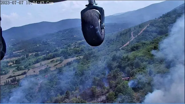 Çanakkale'deki orman yangını kontrol altına alındı-1