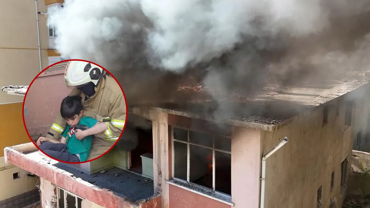 Tatbikat gerçeğini aratmadı! Enkazdaki çocuk mahalleliyi panikletti