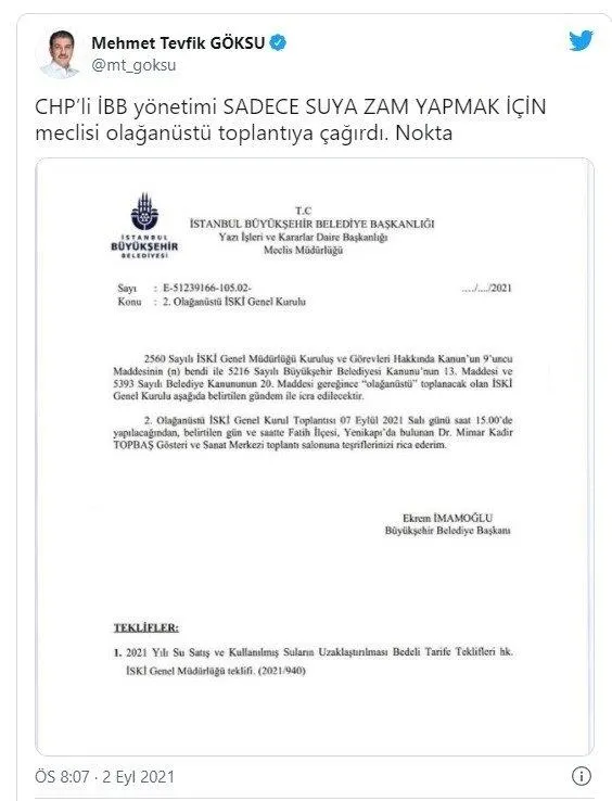 Söz konusu zam olunca CHP'li İBB Başkanı Ekrem İmamoğlu pek istekli! Belediye meclisini 'olağanüstü toplantıya' çağırdı-2