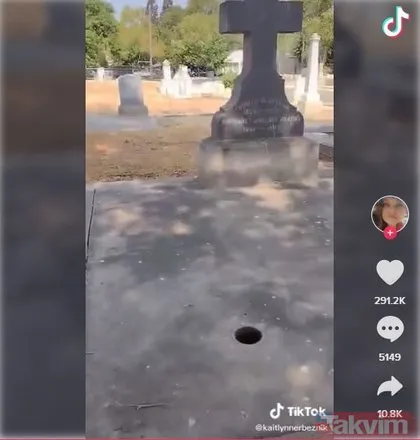 Mezarlıkta dehşetin yüzünü ortaya çıkaran görüntü! Sosyal medya ikiye bölündü! 100 yıllık mezar taşlarının arasından çıkan saçlar...