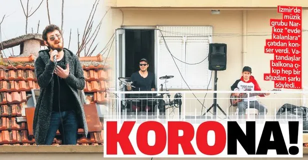 Müzik grubu Narkoz evde kalanlara çatıdan müzik ziyafeti çekiyor