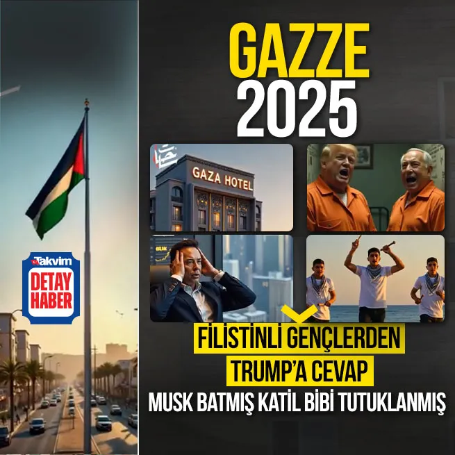 Gazzeli gençlerden Trump’ın skandal paylaşımına videolu cevap: Musk batmış Netanyahu tutuklanmış