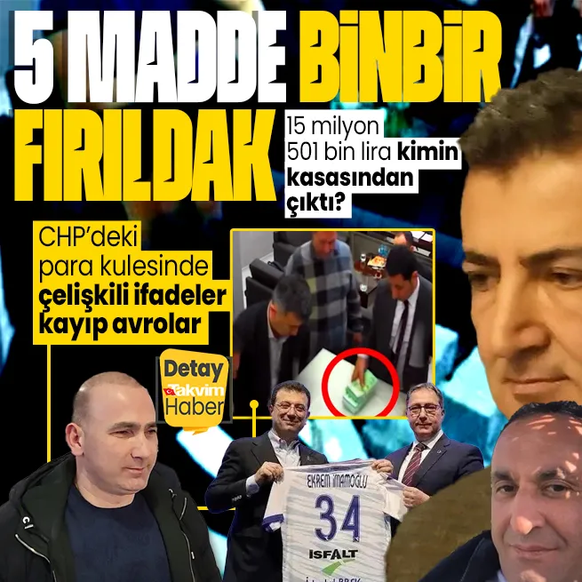 CHPdeki paradan kulede çelişkili ifadeler kayıp avrolar! 5 madde binbir fırıldak: 15 milyon 501 bin lira nasıl ödendi? Kimin kasasından çıktı?