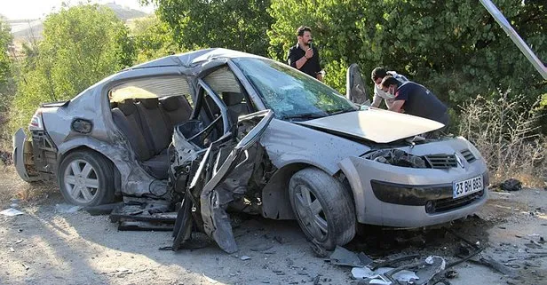 Elazığ’daki trafik kazasında ağır yaralanan 4 kişiden 2’si hayatını kaybetti