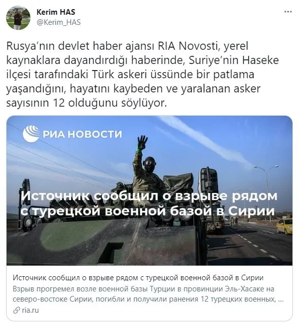 Son dakika: Suriye Haseke'de şehit ve yaralıların olduğu iddiaları yalan çıktı! Gerçeği yansıtmıyor...-1