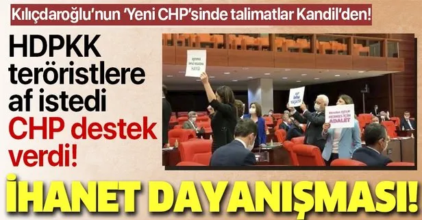 Son dakika: HDP ve CHP’den Meclis’te ihanet dayanışması! Teröristlere af istediler