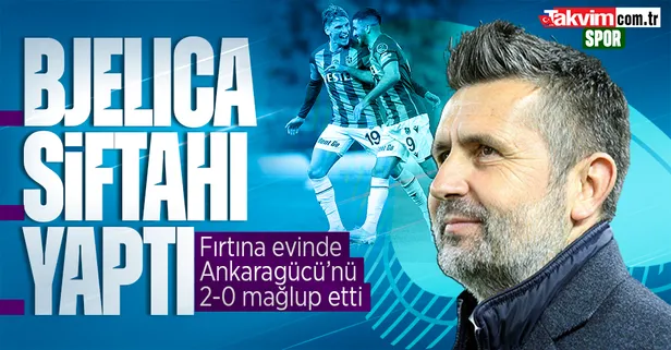 Bjelica siftahı yaptı! Trabzonspor evinde Ankaragücü'nü 2-0 mağlup etti