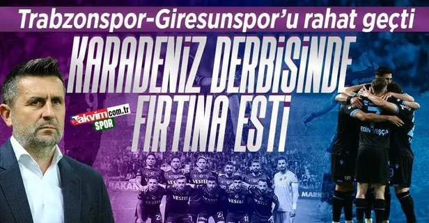 Karadeniz derbisinde kazanan Trabzonspor!