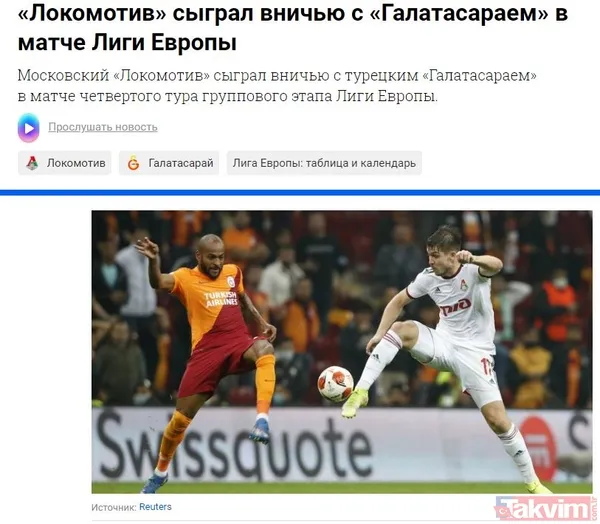 Galatasaray - Lokomotiv Moskova maçı Rus basınında: Lokomotiv Türk cehenneminde hayatta kaldı - 6