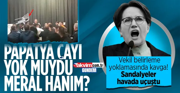 Son dakika: İYİ Parti'nin vekil belirleme yoklamasında kavga! Sandalyeler havada uçuştu