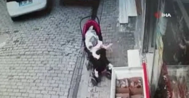 İstanbul’un kozmopolit ilçesi Bağcılar’da içinde bebek bulunan araba ezilmekten bir mucize sayesinde kurtuldu