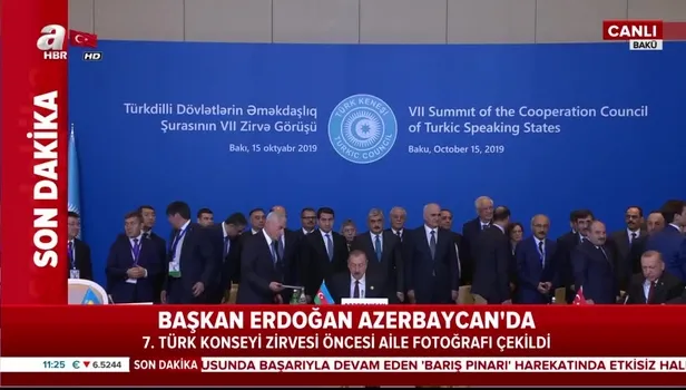Türk Konseyi 7. Zirvesi'nde aile fotoğrafı