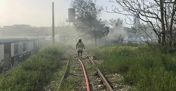 Haydarpaşa Garı’ndaki vagonlarda yangın