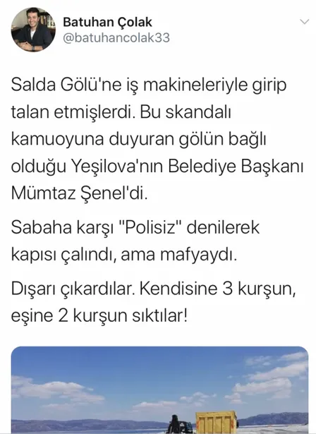 Yalan terörü bu defa Salda Gölü üzerinden yapıldı! Yeşilova Belediye Başkanı Mümtaz Şenel’in saldırıya uğramasını Salda Gölü’ne bağladılar!-10