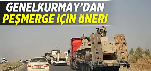 Genelkurmay’dan peşmerge için öneri