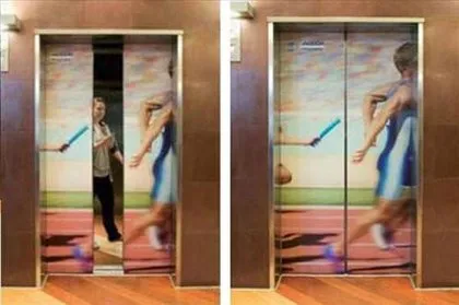 İlginç asansör reklamları