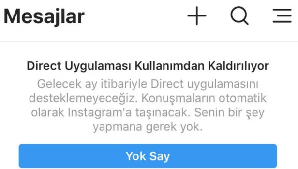 Instagram'dan kullanıcıları şaşırtan karar: Mesajlaşma uygulaması tarih oluyor!-1
