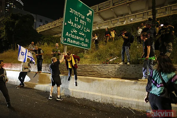 Tel Aviv katil Netanyahu’ya karşı ayaklandı! On binler sokakta: Ben Gvir teröristtir - 6