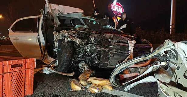 Ankara'da korkunç kaza! 2 ölü, 2 yaralı