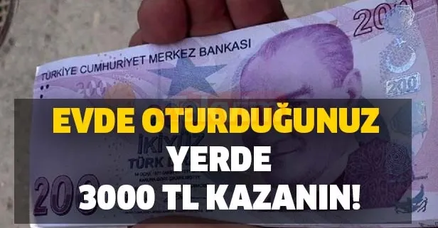 evde oturdugunuz yerde 3000 tl kazanin ek gelir arayanlara evde ek is mujdesi takvim