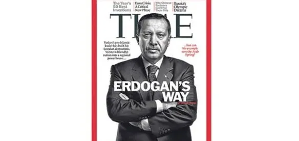 Başbakan Recep Tayyip Erdoğan, ABD'nin ünlü dergisi Time'ın 28 Kasım tarihli Avrupa, Asya ve Güney Pasifik baskılarında ''Erdoğan'ın Yolu'' başlığıyla kapak oldu