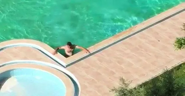 Antalya’da pes dedirten olay! Alkollü Rus turist çırılçıplak havuza girdi