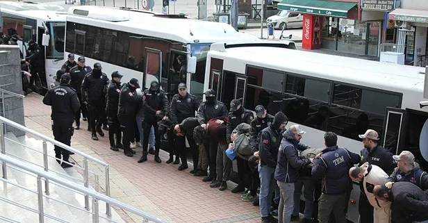 DEAŞ operasyonunda yakalananlar adliyeye sevk edildi
